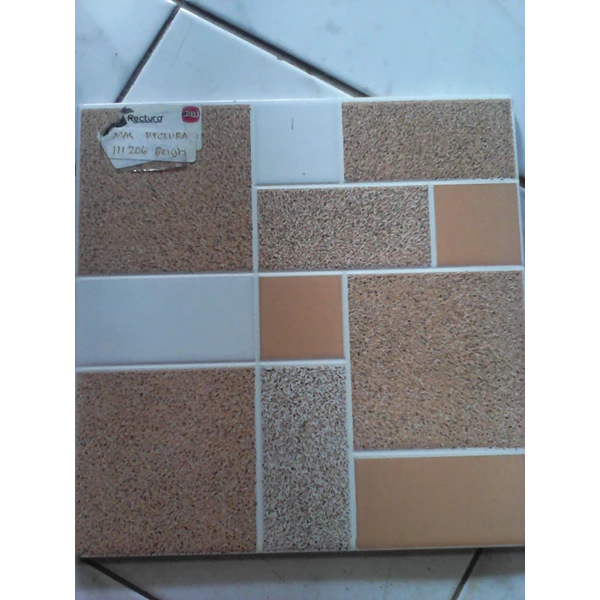 Ceramic tile bathroom floor 25x25 Mass Rectura 1