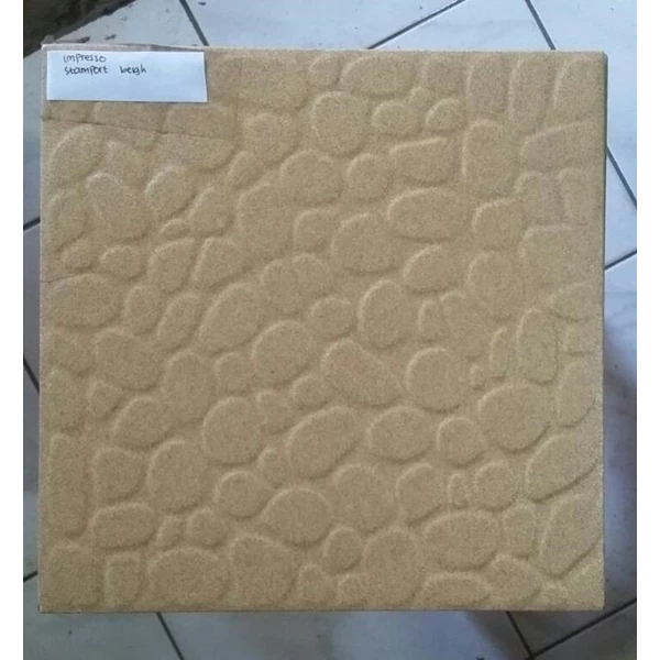 Stamport Beige Ceramic Floor Tile