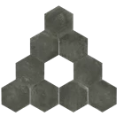 Granite Valentino Gress Hexagon Grafite 52x60 1