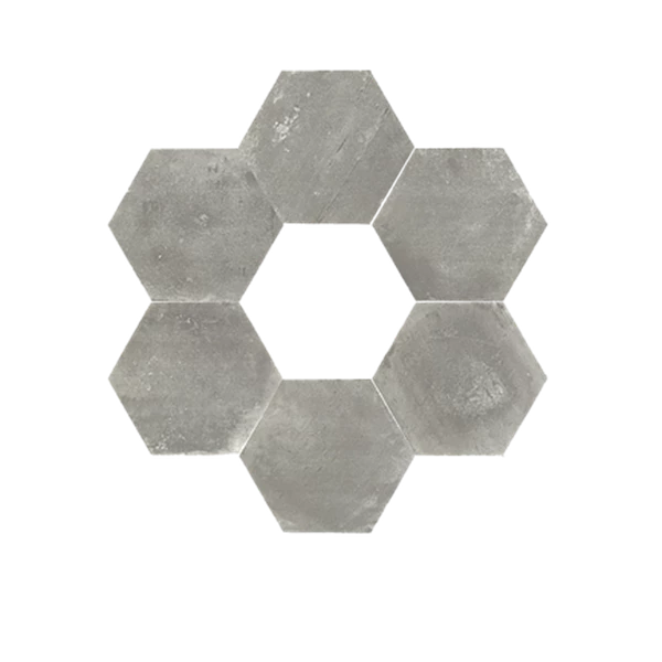 Granite Valentino Gress Hexagon Grigio 52x60